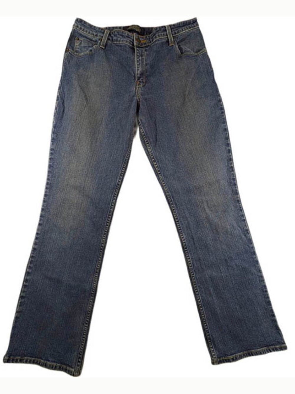 Levis Signature Bootcut Jeans Womens 12 Denim Blue‎ Mid Rise Stretch Light Wash